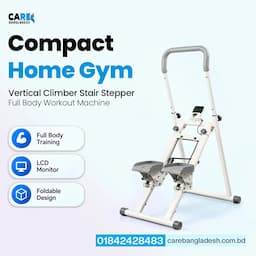 Stair Stepper Machine Full Body Workout & Cardio Fitness Equipment for Home Gym Exercise Climber with Adjustable Handlebar & Pedals 1
