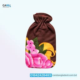 Max Care Rubber Hot Water Bag for Body Pain Relief with Woolen Cloth Cover Multi Color Cover 4